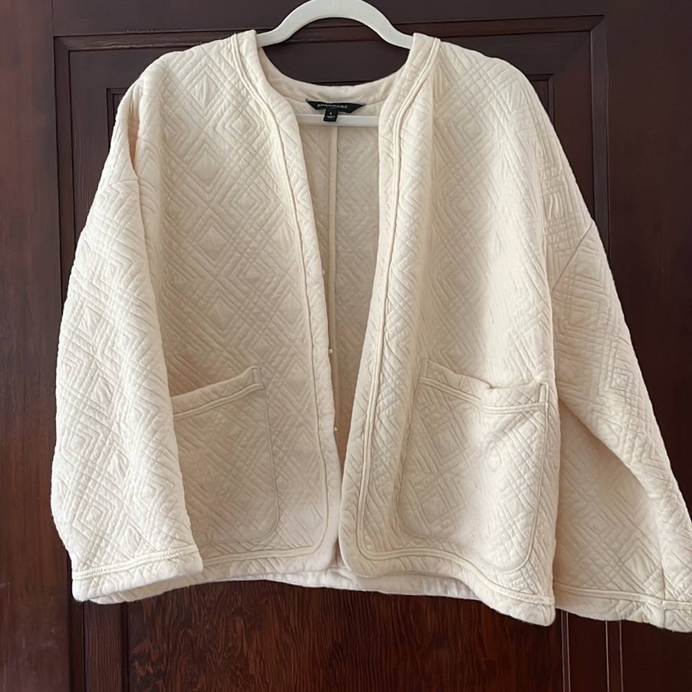QUILTED CARDIGAN, L